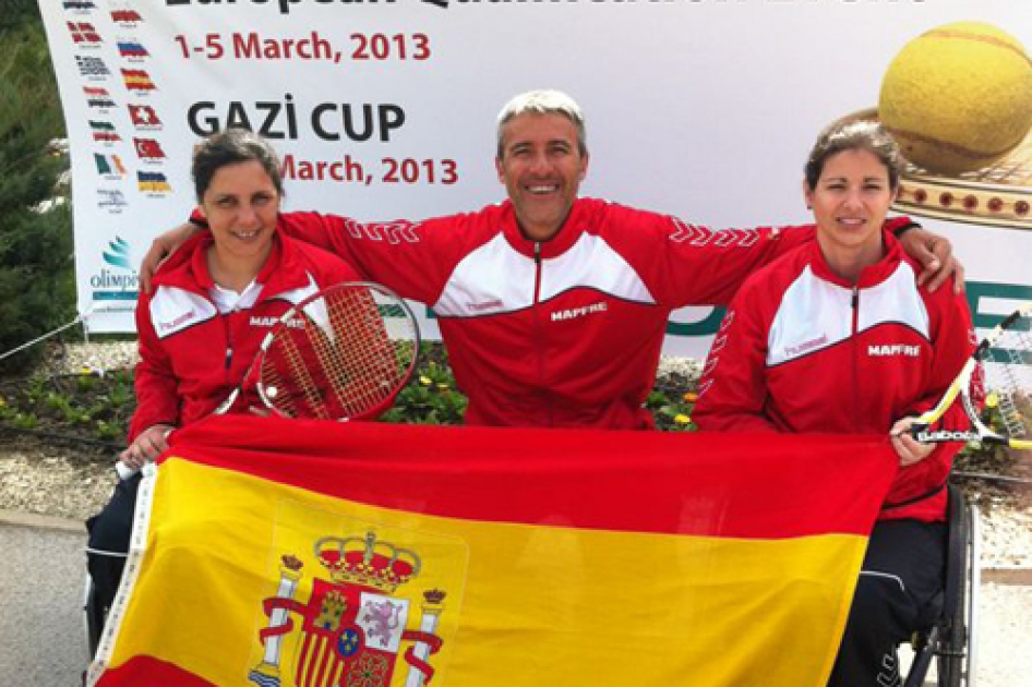 La selección española femenina de tenis en silla gana la previa europea del Mundial