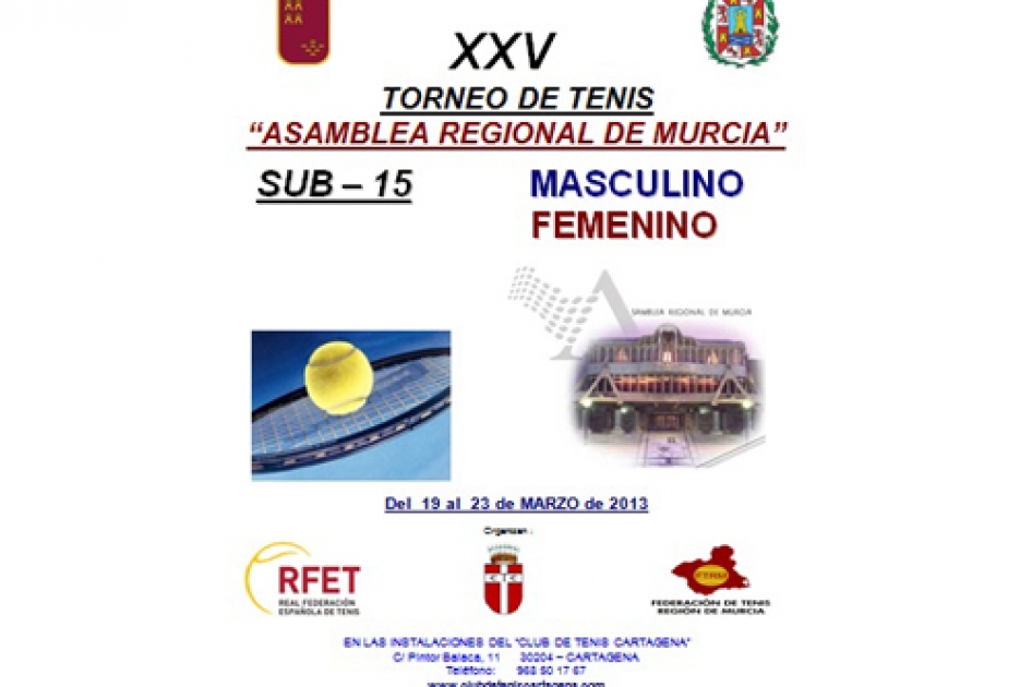 Cartagena acoge la 25ª edición del torneo sub’15 “Asamblea Regional de Murcia” Cartagena acoge la 25ª edición del torneo sub’15 “Asamblea Regional de Murcia”