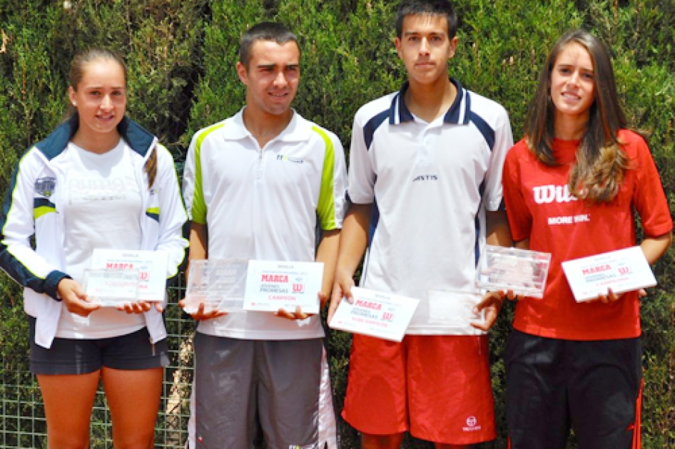 Juan Pablo Cañas y Paula Del Cueto se llevan el cadete “Marca Jóvenes Promesas” de Sevilla Juan Pablo Cañas y Paula Del Cueto se llevan el cadete “Marca Jóvenes Promesas” de Sevilla