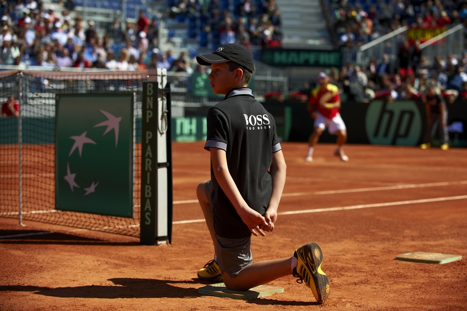 Se inicia la seleccin de recogepelotas para la Copa Davis en Madrid