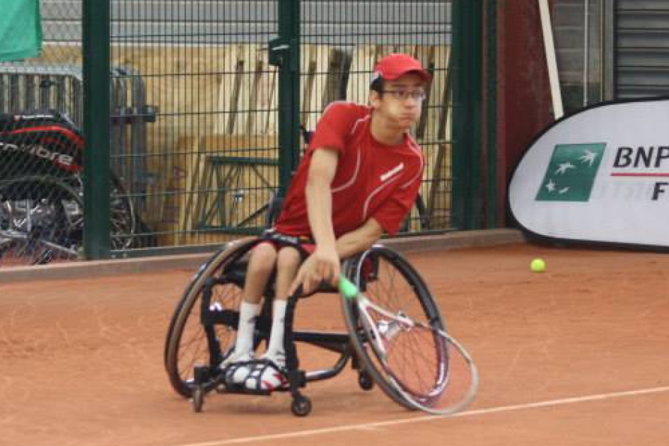 Félix García gana el torneo júnior de tenis en silla de Ath en Bélgica