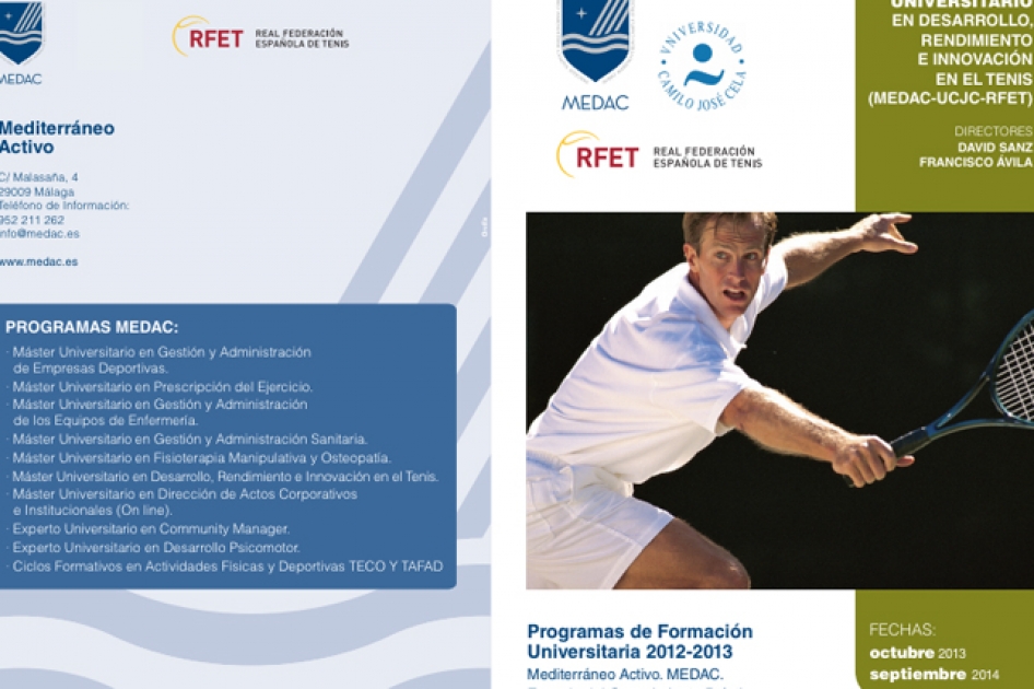 Últimas becas disponibles para el Máster Universitario de Tenis RFET-MEDAC-UCJC