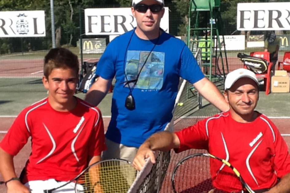 lvaro Illobre supera a Martn De la Puente en el abierto nacional de tenis en silla de Ferrol