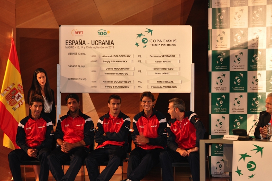Nadal y Verdasco abrirán el play-off de Copa Davis ante Ucrania Nadal y Verdasco abrirán el play-off de Copa Davis ante Ucrania