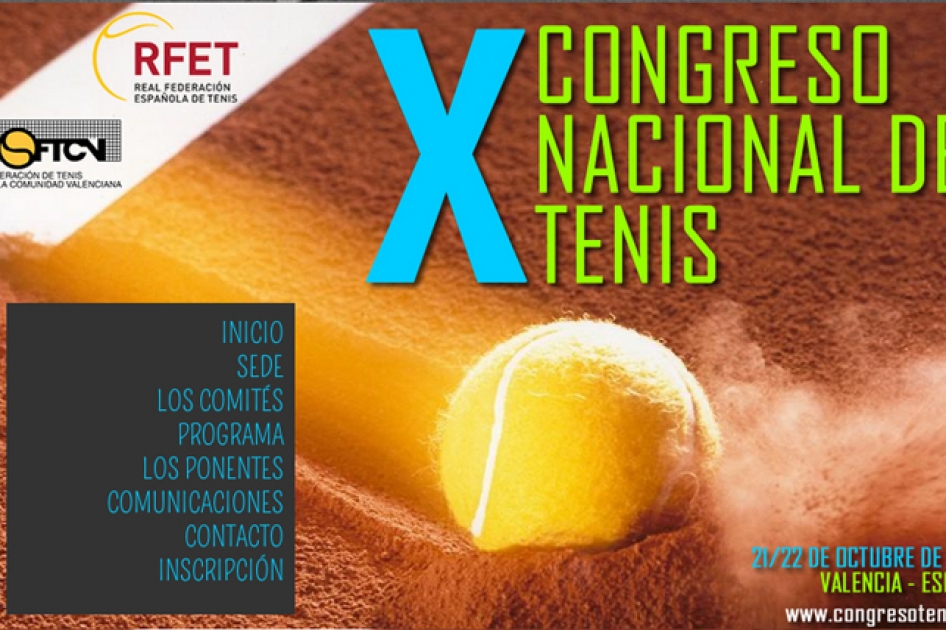 Programa definitivo del X Congreso Nacional de Tenis en Valencia con Galo Blanco y Pato Clavet como novedades 