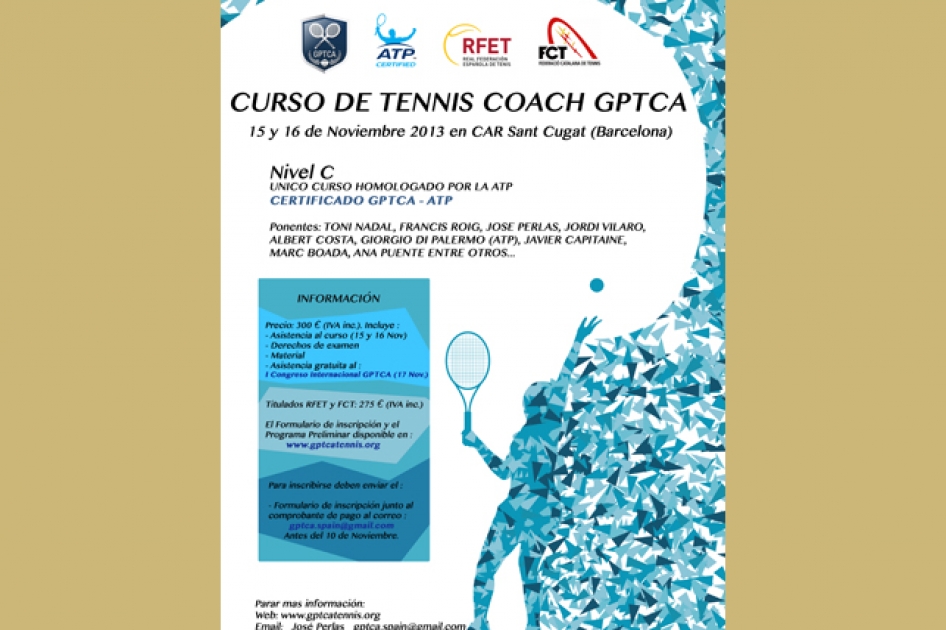 Primer curso de Coach GPTCA en el Centro de Alto Rendimiento de Sant Cugat el 15 y 16 de noviembre