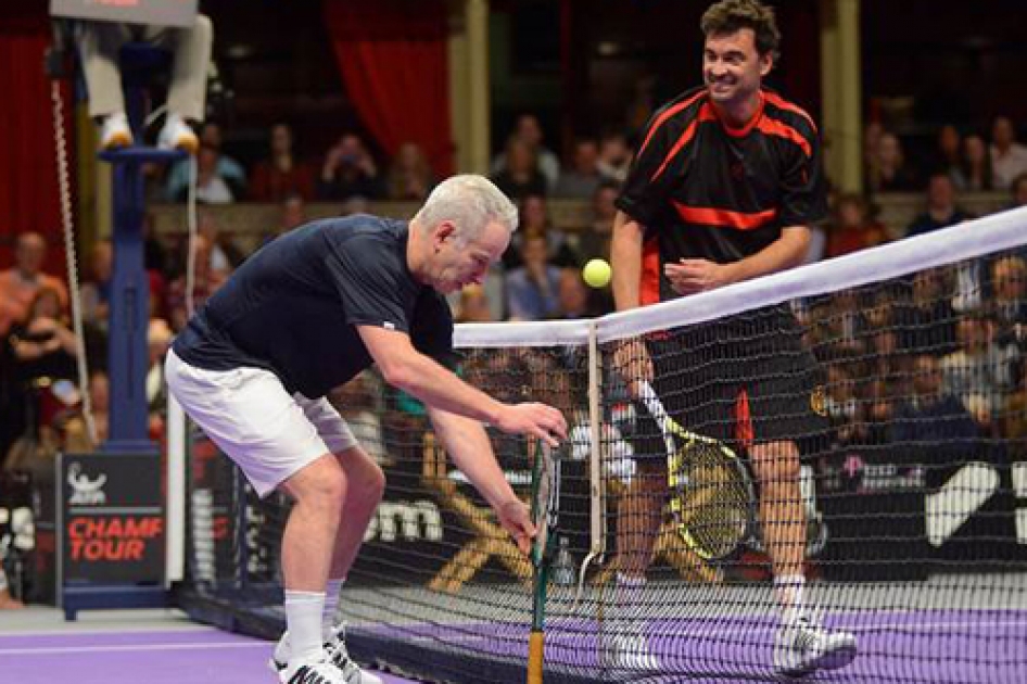 Sergi Bruguera disputa el torneo de Leyendas en el Masters ATP Champions Tour en Londres