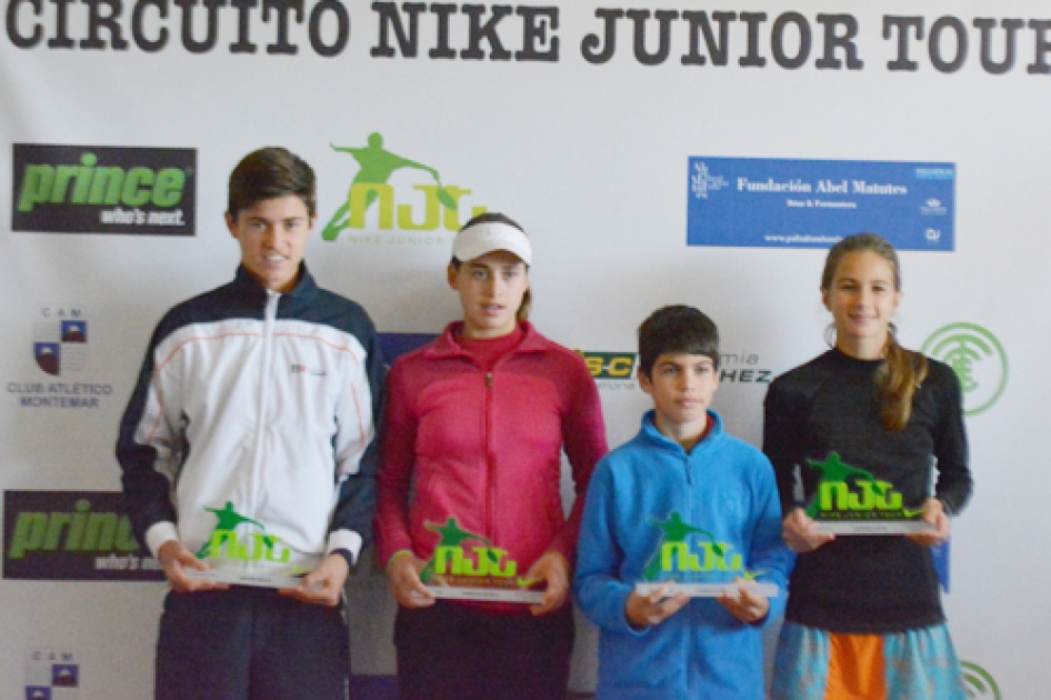 Alejandro Vedri, Dalila Saïd, Carlos Alcaraz y Marta Custic ganan el primer Nike Junior Tour en Madrid