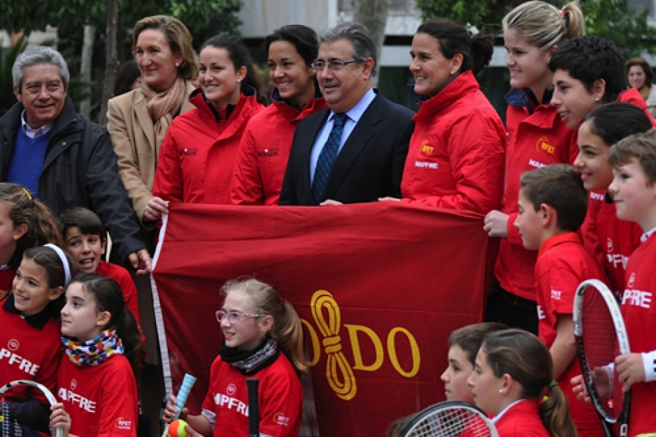 Espaa prepara la eliminatoria de Fed Cup en Sevilla pendiente del cielo