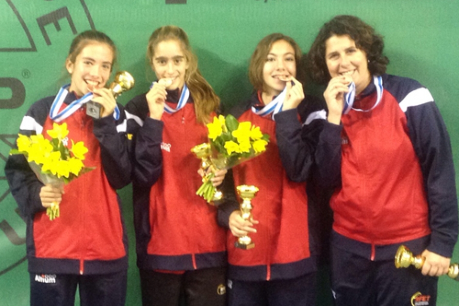 La selección infantil femenina se cuelga la medalla de bronce en el europeo Winter Cup