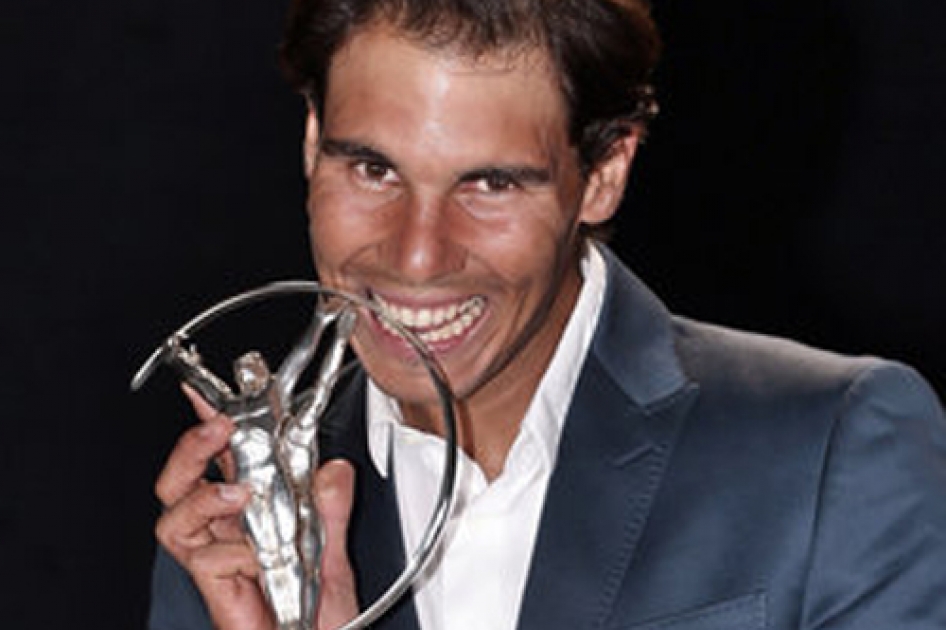 Nadal recibe el premio Laureus del Deporte 2014 al  