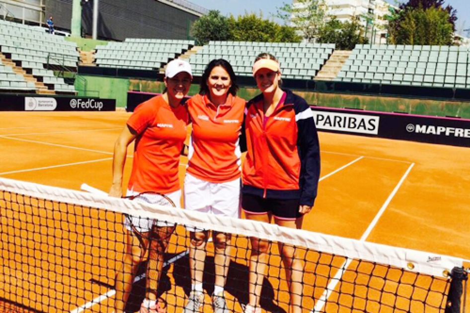 La Seleccin Espaola Mapfre empieza a preparar la Fed Cup ante Polonia en Barcelona