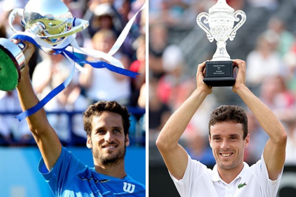 Feliciano Lpez y Roberto Bautista triunfan sobre la hierba de Eastbourne y Hertogenbosch