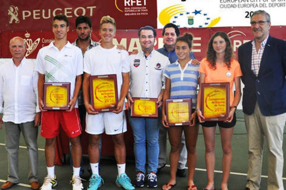 Eduard Gell y Cristina Bucsa se proclaman Campeones de Espaa Cadete en Logroo