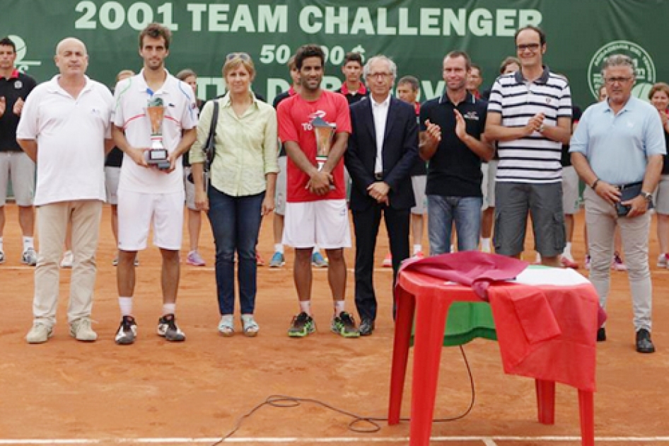 Albert Ramos se ve superado por el argentino Mximo Gonzlez en la final de Padova