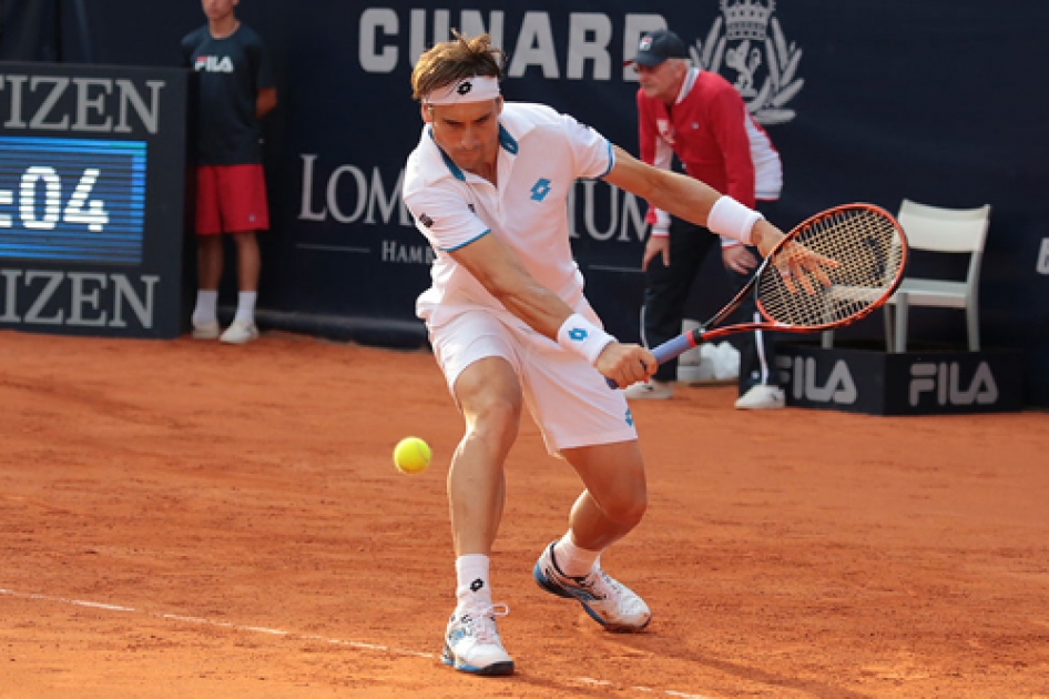 David Ferrer se ve superado por el argentino Leonardo Mayer en la final de Hamburgo