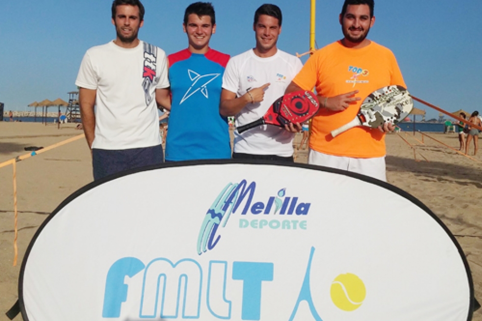 El Campeonato Territorial cierra el circuito de tenis playa en Melilla