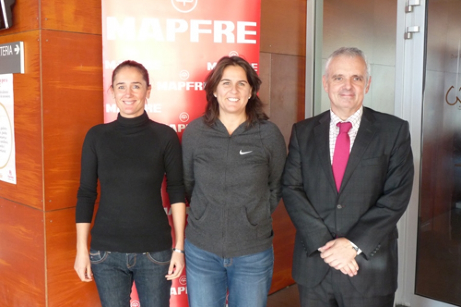Visita de Conchita Martnez al Campeonato de Espaa Mapfre 
