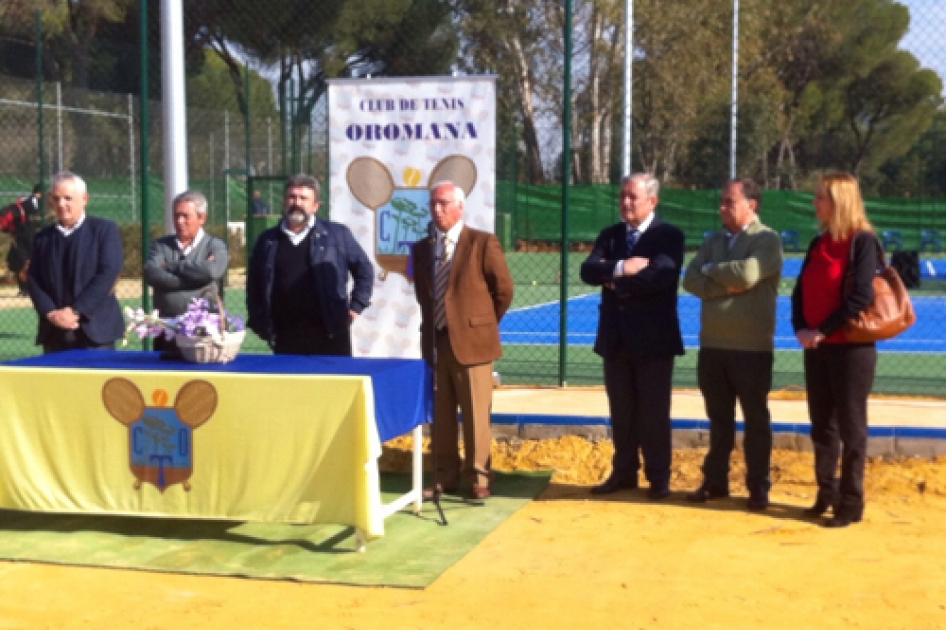 José Luis Escañuela, en la inauguración de las nuevas pistas del CT Oromana José Luis Escañuela, en la inauguración de las nuevas pistas del CT Oromana