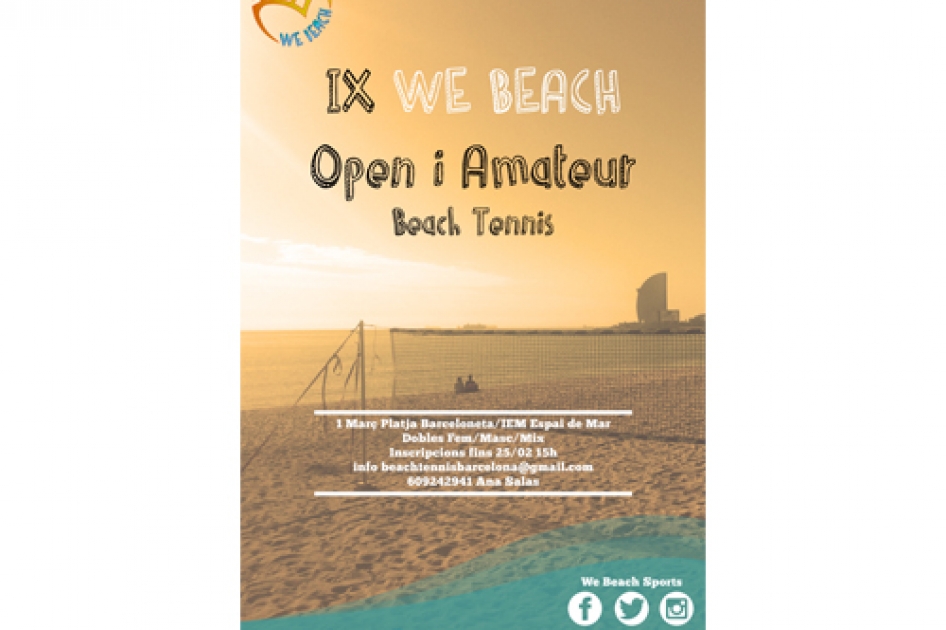 Barcelona abre el Circuito Nacional de Tenis Playa este fin de semana Barcelona abre el Circuito Nacional de Tenis Playa este fin de semana