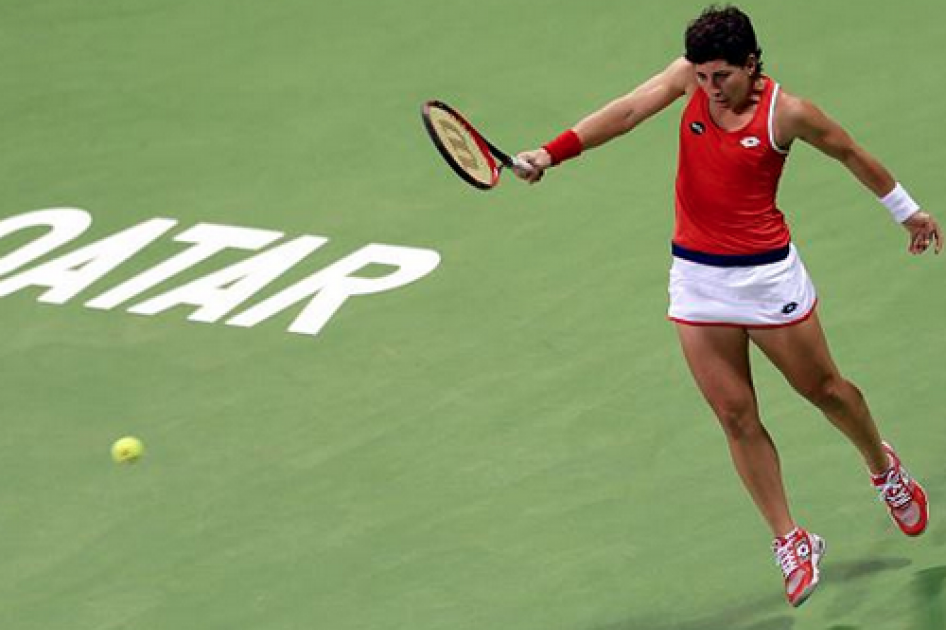 Carla Suárez se despide en las semifinales del WTA Premier de Doha Carla Suárez se despide en las semifinales del WTA Premier de Doha