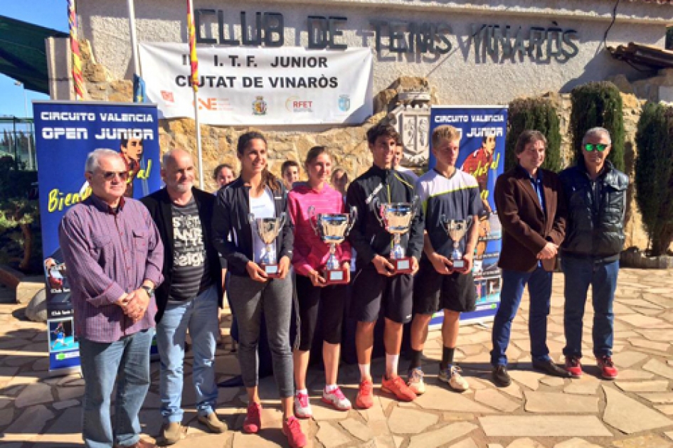 Carlos Taberner y Cristina Bucsa se llevan el internacional júnior de Vinaroz Carlos Taberner y Cristina Bucsa se llevan el internacional júnior de Vinaroz