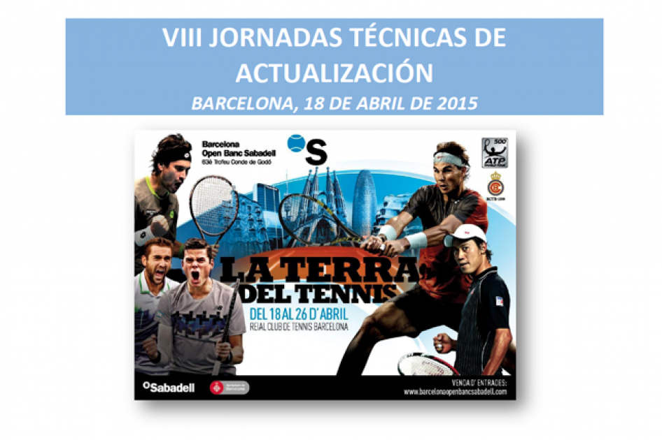 Programa definitivo de las VIII Jornadas Técnicas de Actualización Conde de Godó el 18 de abril en Barcelona Programa definitivo de las VIII Jornadas Técnicas de Actualización Conde de Godó el 18 de abril en Barcelona