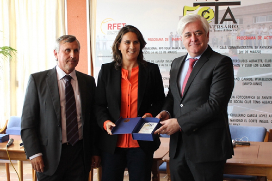 La RFET, premiada por el CT Albacete durante los actos de celebración de su 50 aniversario La RFET, premiada por el CT Albacete durante los actos de celebración de su 50 aniversario