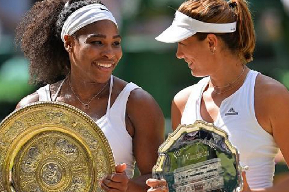 Garbiñe Muguruza cede una histórica final de Wimbledon ante Serena Williams Garbiñe Muguruza cede una histórica final de Wimbledon ante Serena Williams