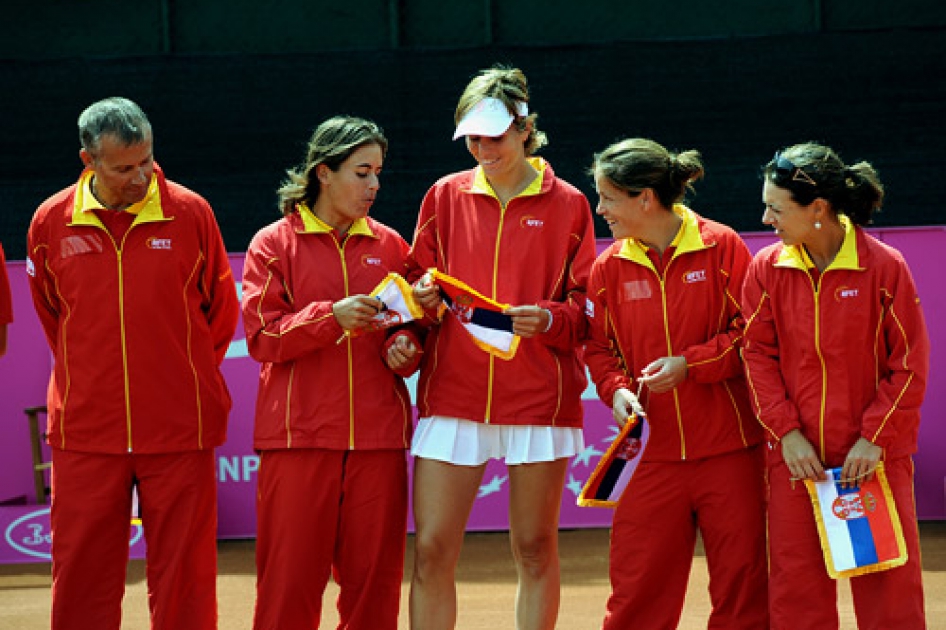 Doble victoria de Serbia ante Espaa en el play off de Fed Cup