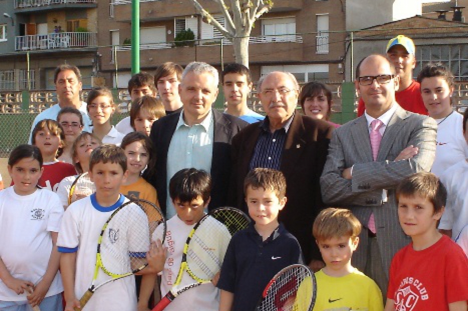 Visita del presidente de la RFET a los clubes de Lleida