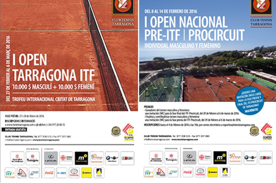 El CT Tarragona se incorpora al circuito mundial ITF Pro con una doble cita internacional en 2016 El CT Tarragona se incorpora al circuito mundial ITF Pro con una doble cita internacional en 2016