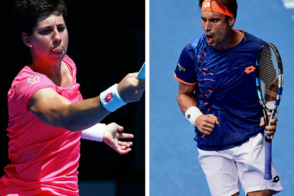 David Ferrer y Carla Suárez se quedan en los cuartos de final del Open de Australia David Ferrer y Carla Suárez se quedan en los cuartos de final del Open de Australia