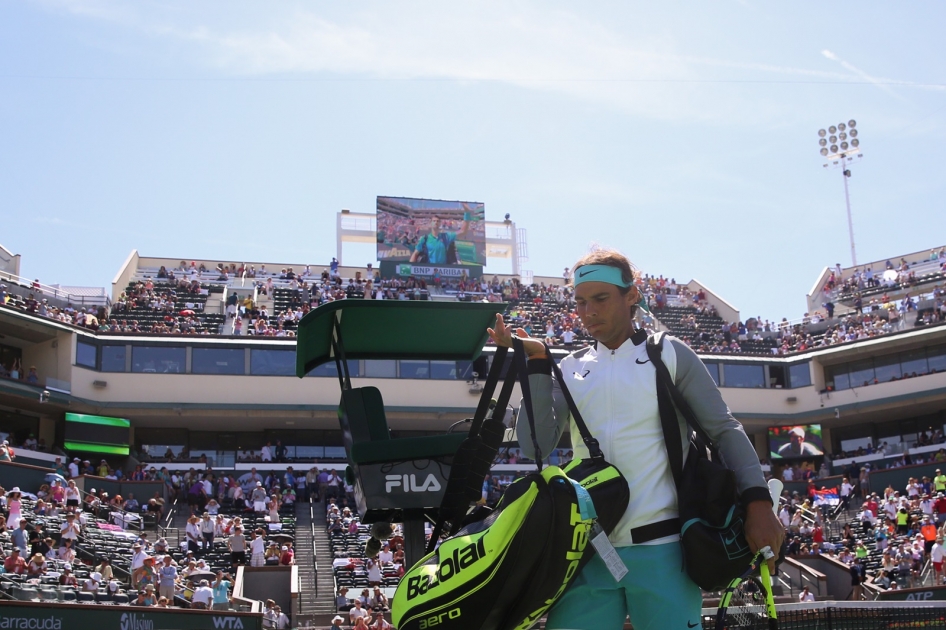 Rafael Nadal cede en las semifinales de Indian Wells ante Novak Djokovic Rafael Nadal cede en las semifinales de Indian Wells ante Novak Djokovic