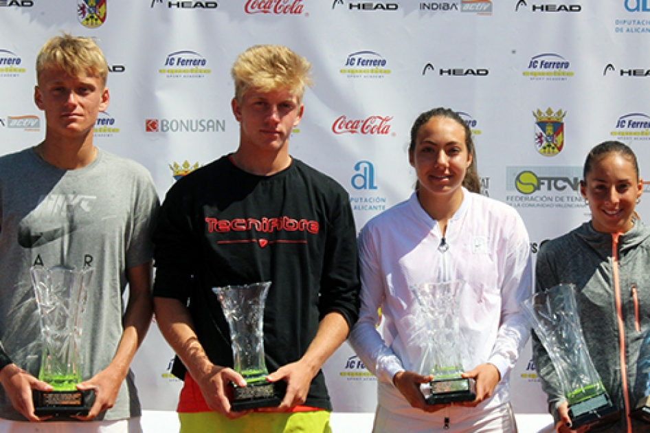 Nicola Kuhn y la australiana Seone Mendez se adjudican el Trofeo Juan Carlos Ferrero jnior en Villena