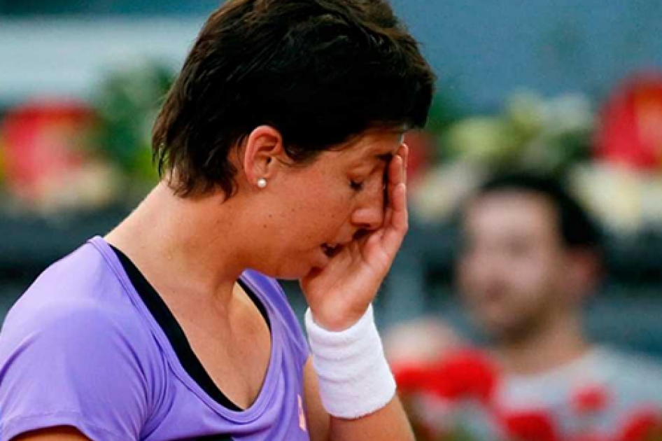 Una mermada Carla Suárez se despide en octavos del Madrid Open que acaba en manos de Simona Halep Una mermada Carla Suárez se despide en octavos del Madrid Open que acaba en manos de Simona Halep