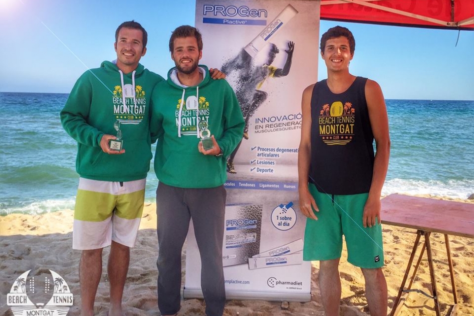 Final de Vctor Martnez y Mart Magri en el internacional de tenis playa de Montgat en Barcelona