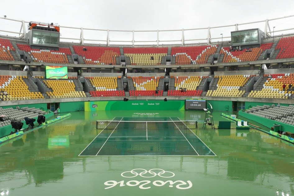 La lluvia suspende la jornada de tenis en Río donde Nadal y López buscan la final de dobles