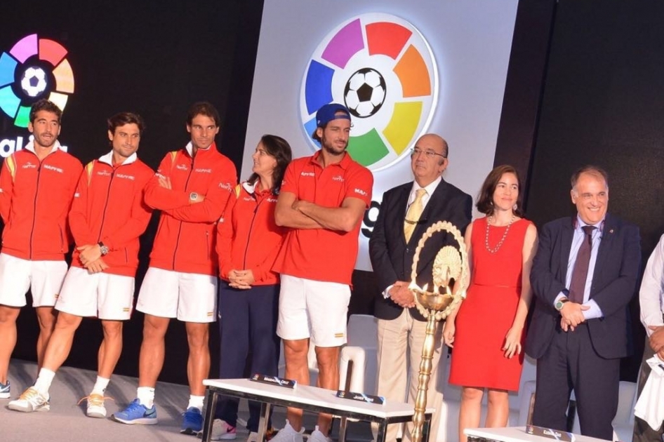 El equipo español de Copa Davis en la presentación de la oficina de LaLiga en India El equipo español de Copa Davis en la presentación de la oficina de LaLiga en India