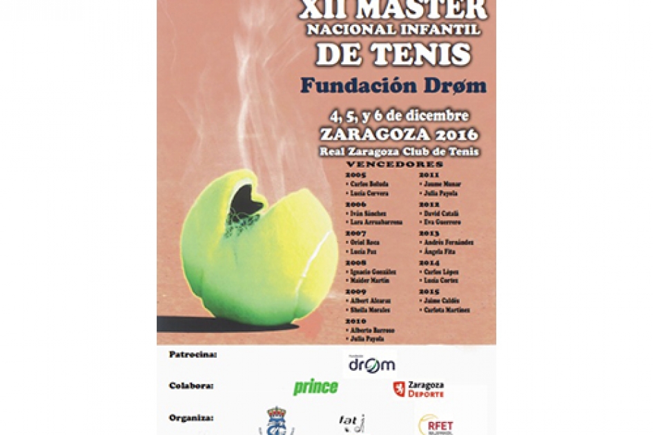 Nueva edicin del Mster Nacional Infantil de Tenis en Zaragoza