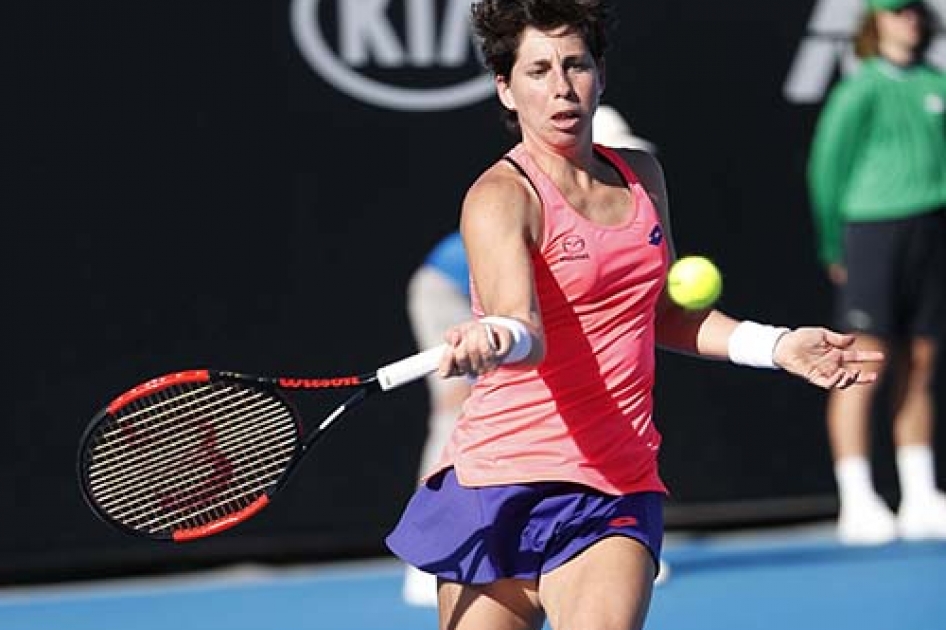 Carla Suárez estará apartada de la competición unas semanas a causa de la lesión en el hombro Carla Suárez estará apartada de la competición unas semanas a causa de la lesión en el hombro
