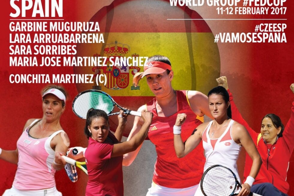 Muguruza, Arruabarrena, Sorribes y Martínez forman el equipo de Fed Cup que jugará en Ostrava Muguruza, Arruabarrena, Sorribes y Martínez forman el equipo de Fed Cup que jugará en Ostrava