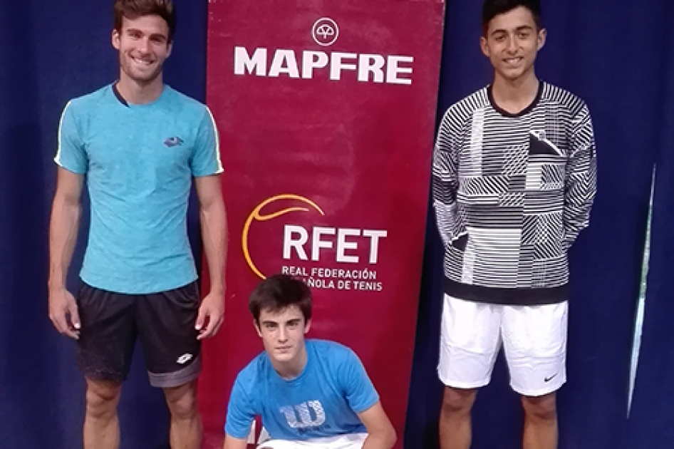 Nicols lvarez y Bruno Pujol comparten entrenamiento con Andrs Fernndez en el CAR de Sant Cugat