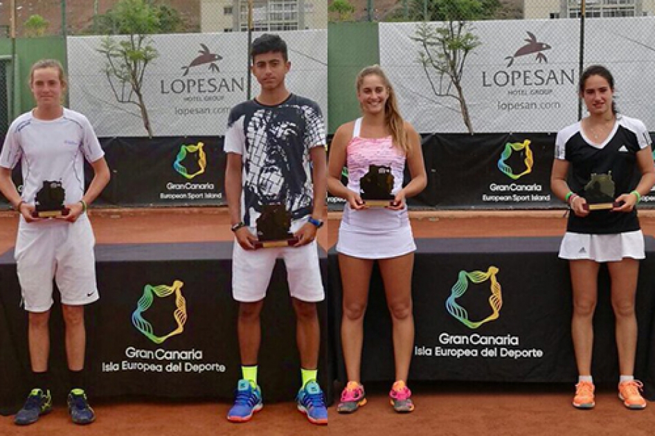Nicolás Álvarez Varona y Carlota Molina se llevan el internacional júnior de Gran Canaria Nicolás Álvarez Varona y Carlota Molina se llevan el internacional júnior de Gran Canaria