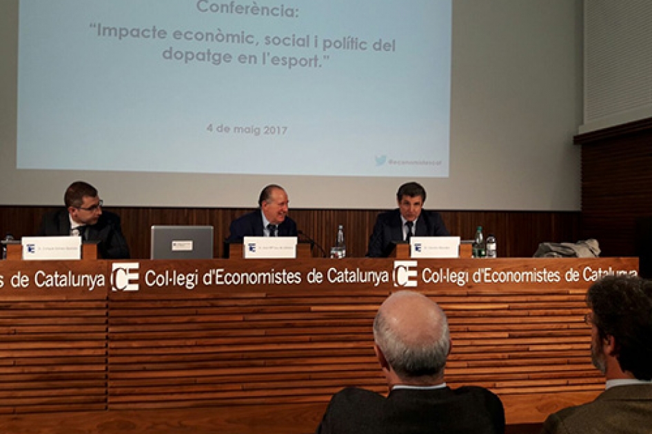 La RFET participó en la Conferencia Antidopaje en el Colegio de Economistas de Cataluña La RFET participó en la Conferencia Antidopaje en el Colegio de Economistas de Cataluña