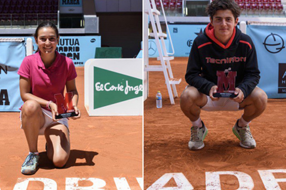 Jaime Caldés y Leyre Romeo se coronan en el Mutua Madrid Open Sub’16 Jaime Caldés y Leyre Romeo se coronan en el Mutua Madrid Open Sub’16