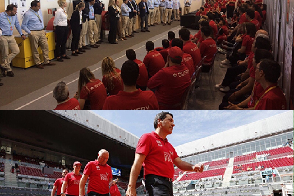 Equipo arbitral del Mutua Madrid Open