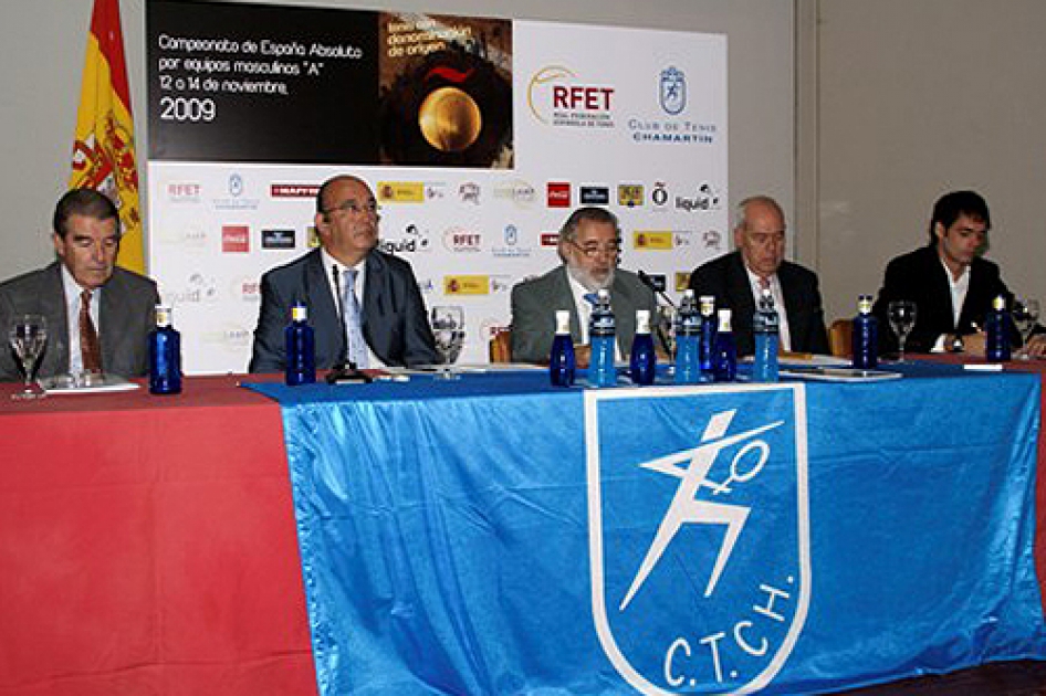 Presentación del Campeonato de España de Tenis Masculino por Equipos 2009
