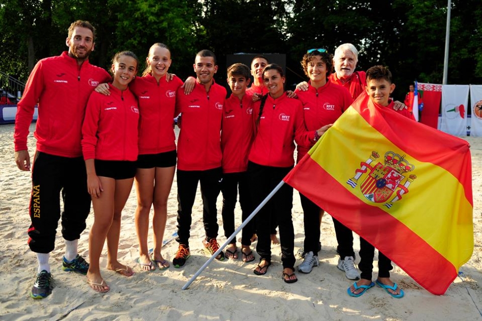 La seleccin espaola de tenis playa afronta la Copa del Mundo en Mosc