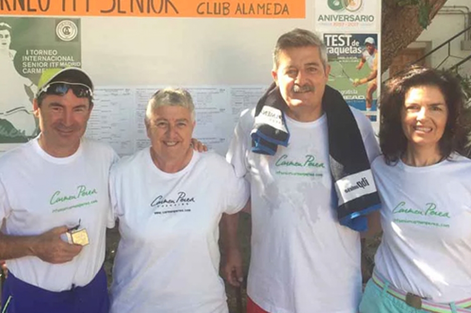 Pleno español en el tercer torneo internacional de veteranos de Madrid en el CT Alameda Pleno español en el tercer torneo internacional de veteranos de Madrid en el CT Alameda
